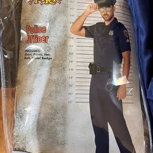 Men's Halloween Police Officer Costume - Large